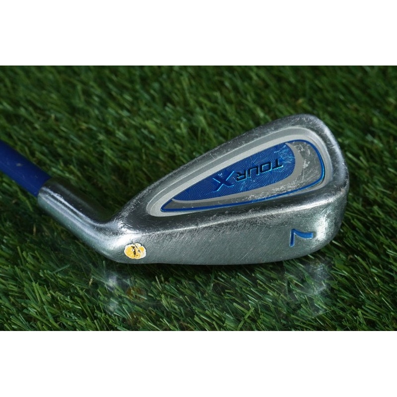 MERCHANTS OF GOLF TOUR X 7 IRON 27 GRAPHITE JUNIOR JR. YOUTH KIDS BLUE RH
