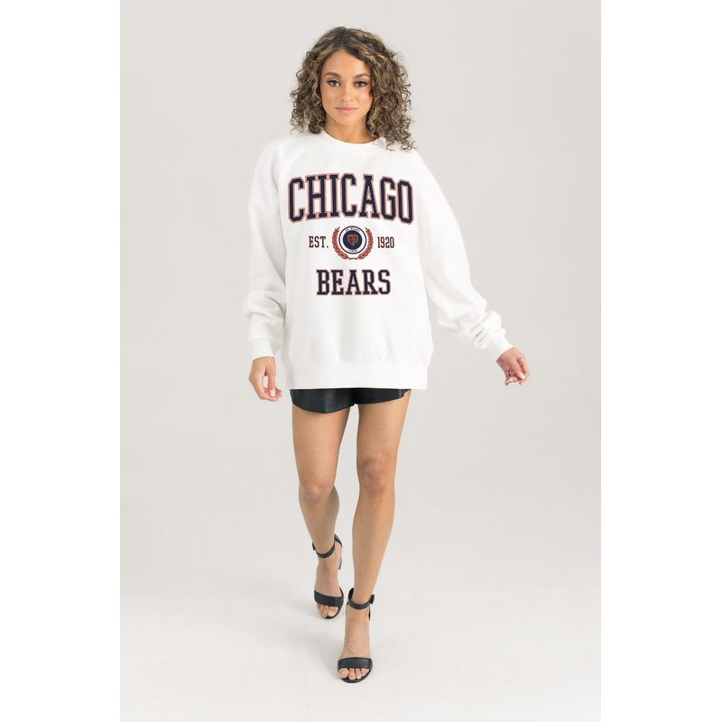 CHICAGO BEARS Timeless Triumph Fleece Crewneck Pullover
