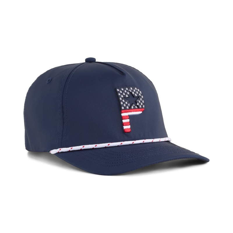 Puma Men’s Pars & Stripes 5-Panel Snapback Golf Hat
