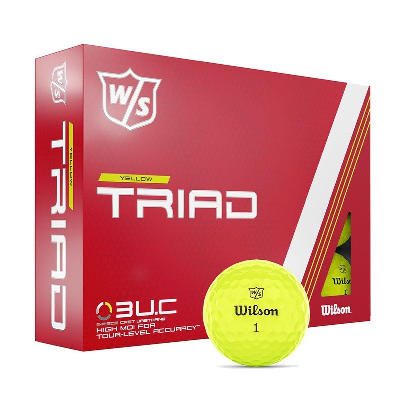 Wilson Triad Golf Balls – Yellow – 2023 – Prior Generation