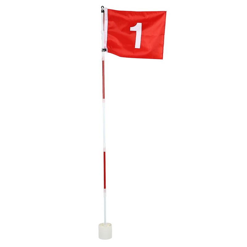 5 Sections Removable Golf Removable Putting Green and Hole Cup Set Practicing Accessory with Red Flag