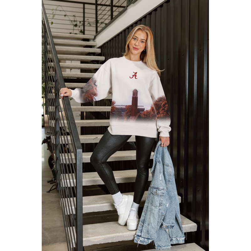ALABAMA CRIMSON TIDE POWER MOVE PREMIUM DROP SHOULDER PULLOVER