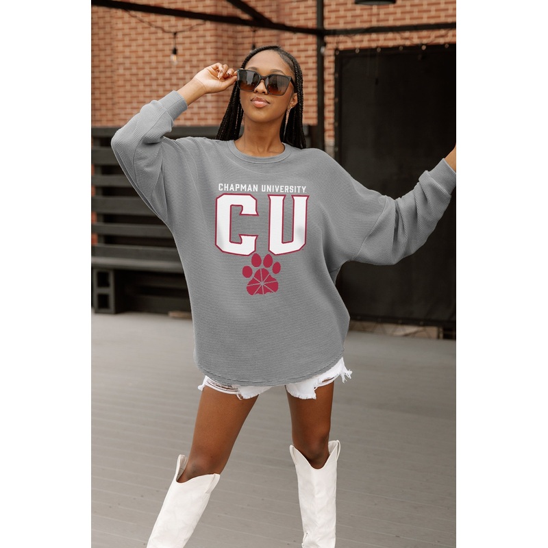 CHAPMAN UNIVERSITY PANTHERS PURE MOTION VINTAGE WASH CORDED PULLOVER