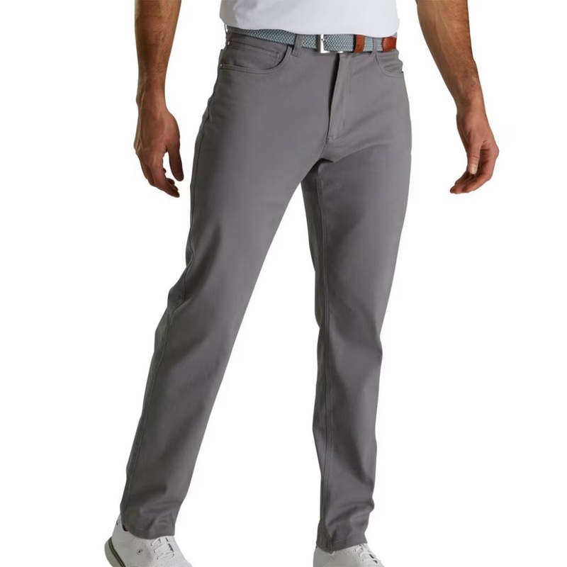 Footjoy Men’s Cotton Twill 5-Pocket Pant Grey (Previous Season Style)