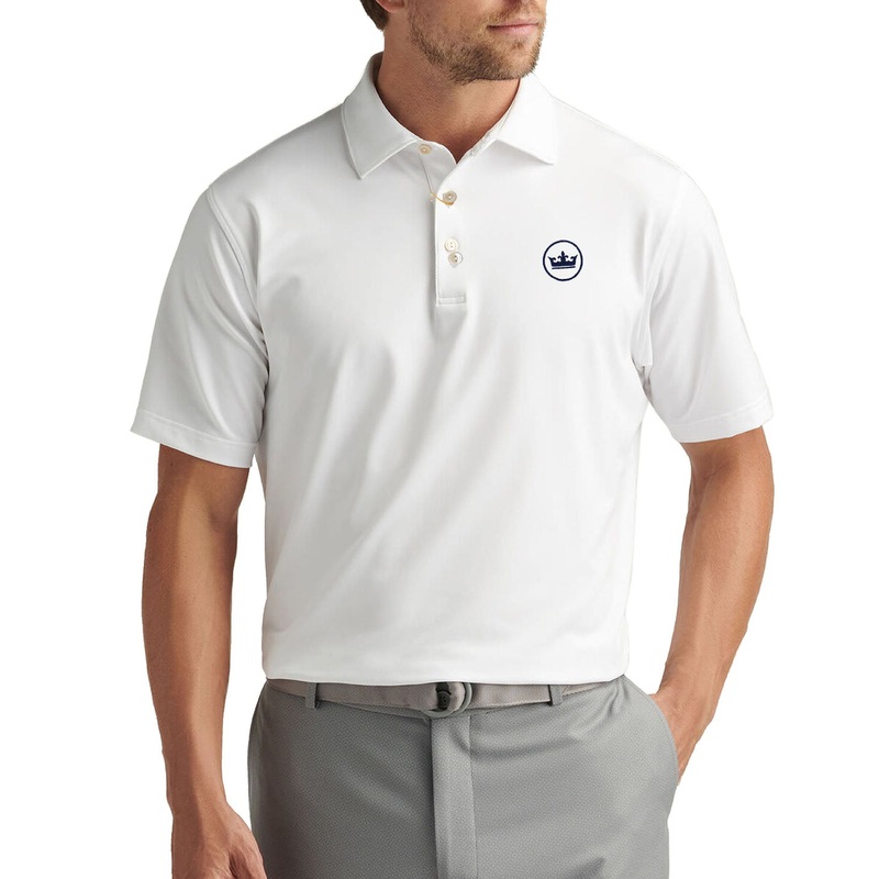 Peter Millar Performance Stretch Jersey Golf Shirt – White
