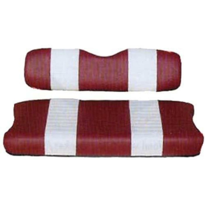 SEAT CUSHION SET,RED/WHTE,FRONT,CC 79-99 PN# 20027