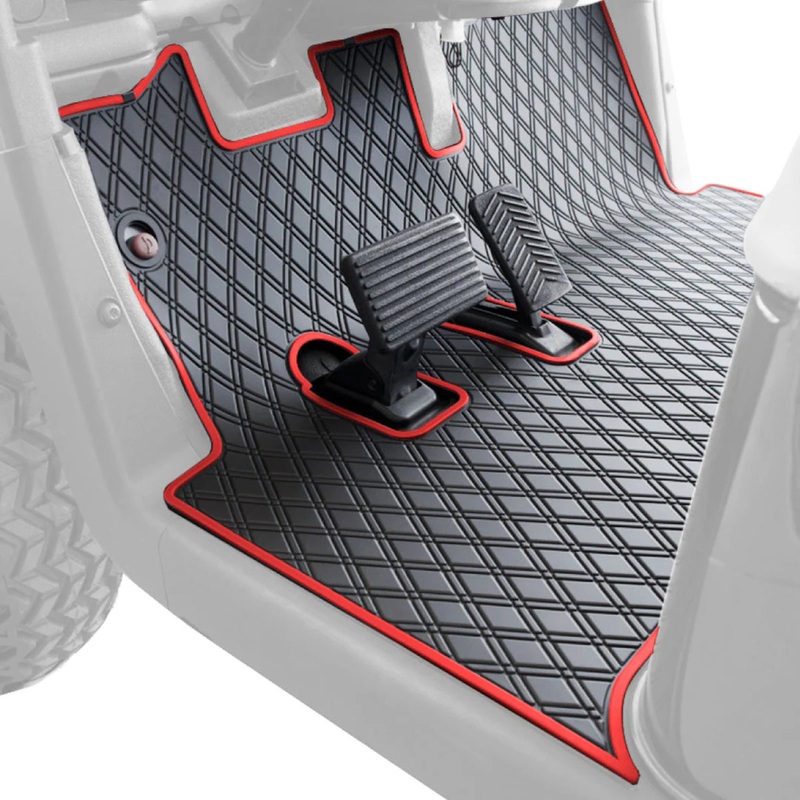 Xtreme Floor Mats for EZGO RXV (08-22) / 2Five (09+) / Western – Black/Red PN# 03-189