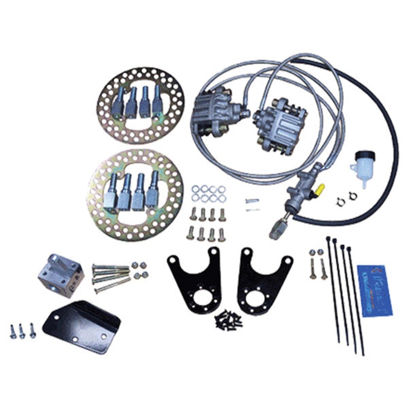 1981-08.5 Club Car DS – Jake’s Front Disc Brake Kit with Spindle Lift