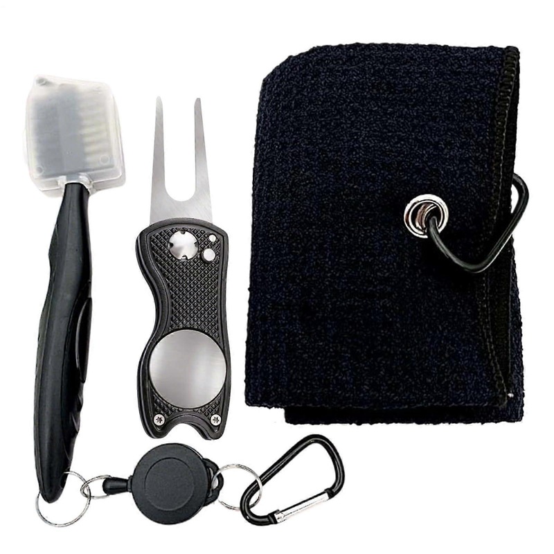 Golf Cleaning Set  Golf Club Cleaning Brushes Set  Portable Golf Equipment for Training, Beginners
