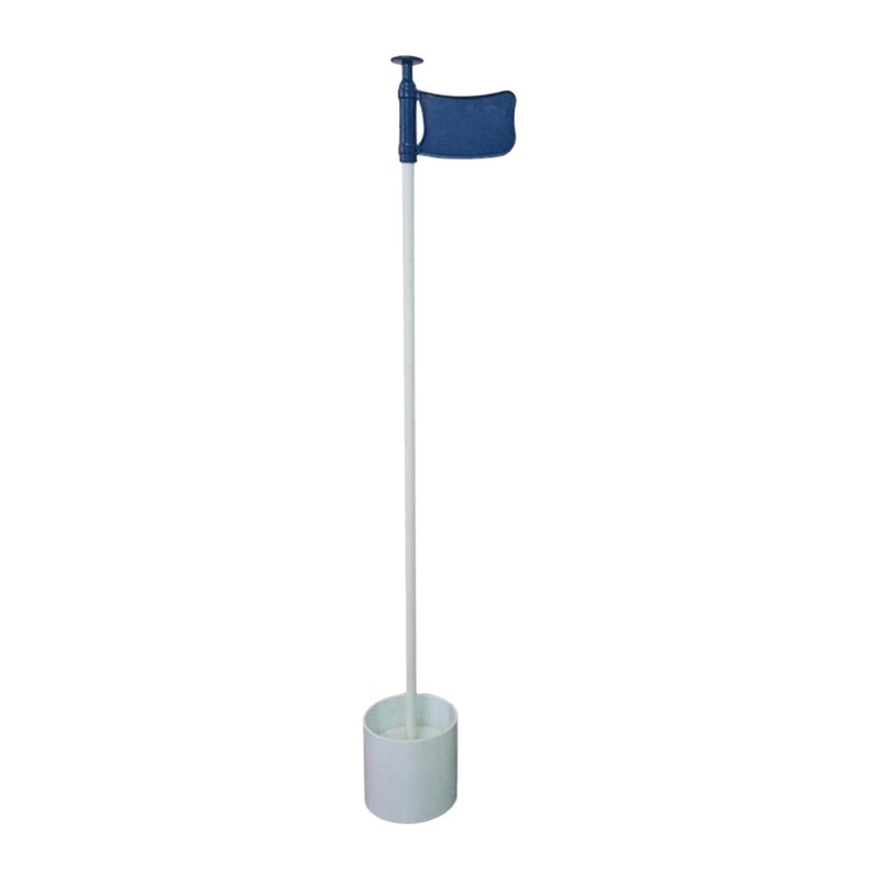 Golf Putting Green Flag and Hole Cup Practice Golf Flagpoles Home Golf Flags Blue
