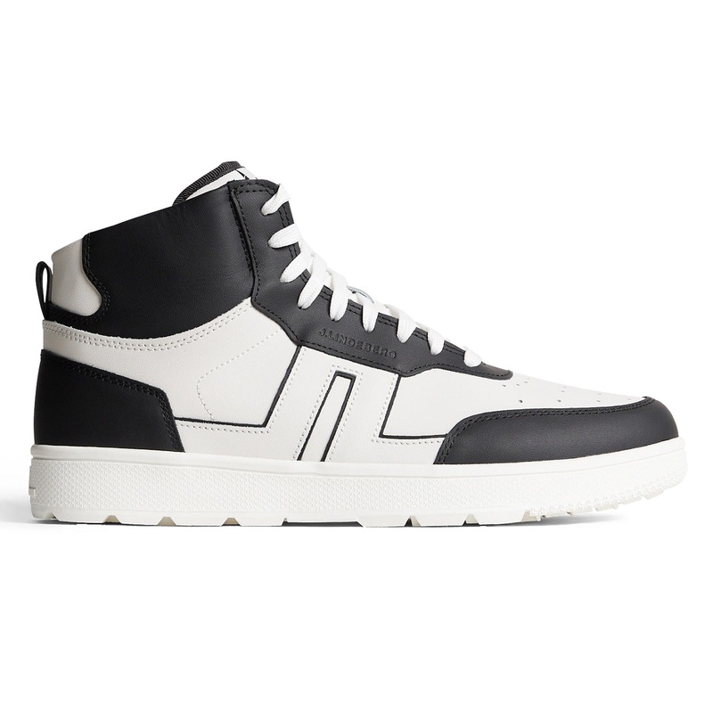 J.Lindeberg Ace High-Top Golf Sneaker – Black