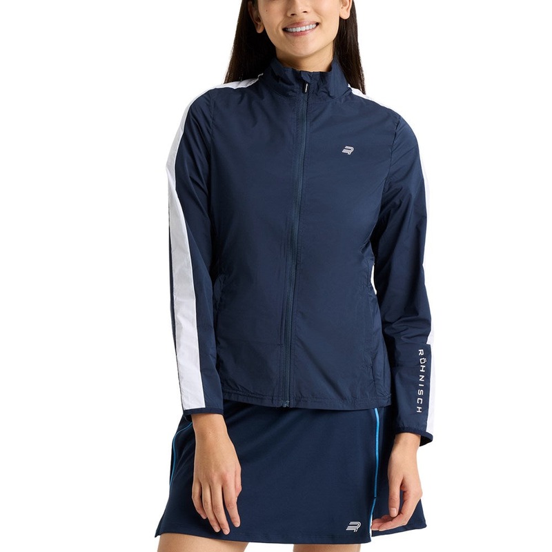 Rohnisch Women’s Packable Ultralight Golf Jacket – Navy