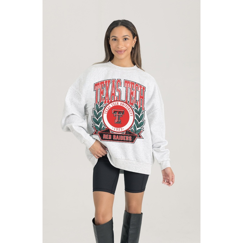TEXAS TECH RED RAIDERS Heritage Fleece Crewneck Pullover
