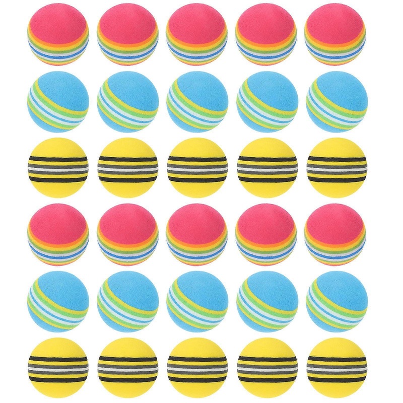Sports Balls Golfing Practice Balls Indoor Sports Children Assorted Color EVA Foam 30Pcs