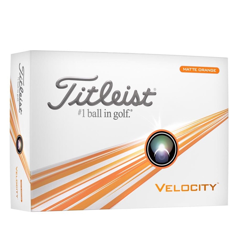 Titleist Velocity Double Digit Golf Balls – Matte Orange – 2024
