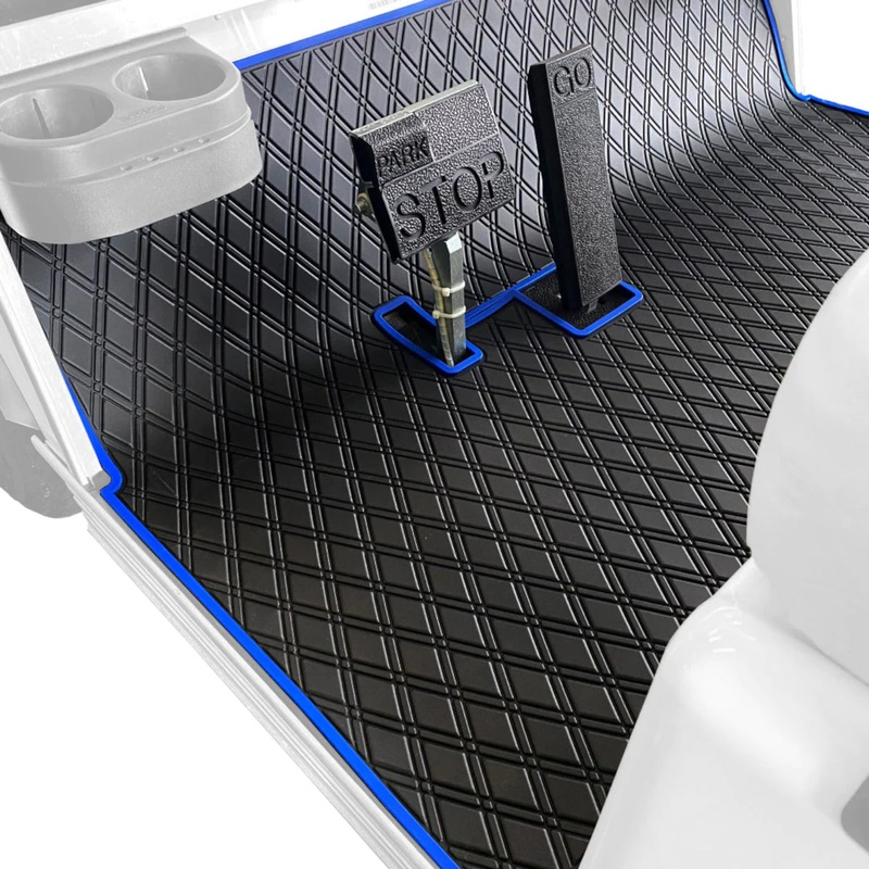 Xtreme Floor Mats for Club Car DS (82-13) / Villager (82-18) – Black/Blue PN# 03-184
