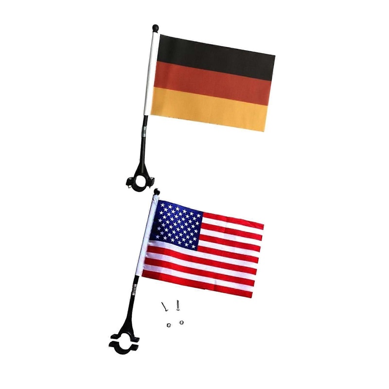 2x bike Flag Handlebar Flag Banner Safety Sign for Scooter