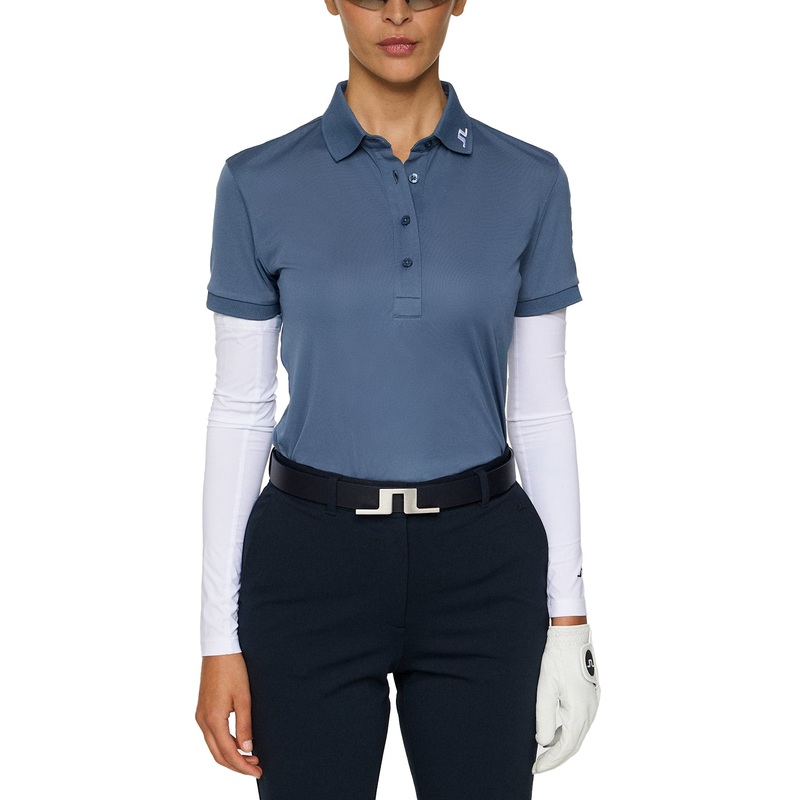 J.Lindeberg Women’s Tour Tech Golf Polo Shirt – Vintage Indigo