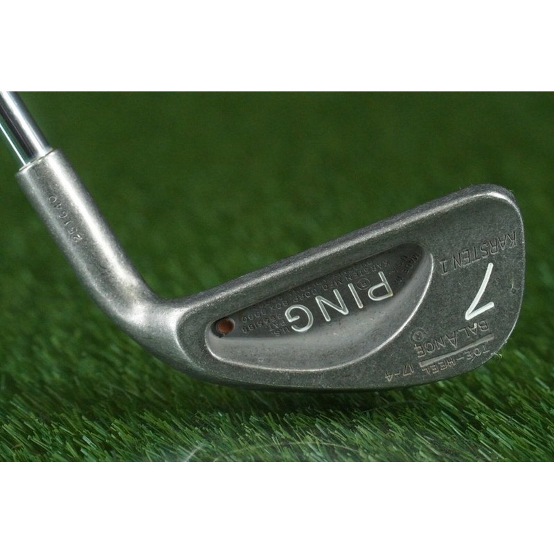 PING KARSTEN I 7 IRON BROWN DOT TOE HEEL BALANCE ZZ LITE STIFF FLEX RH 17 4