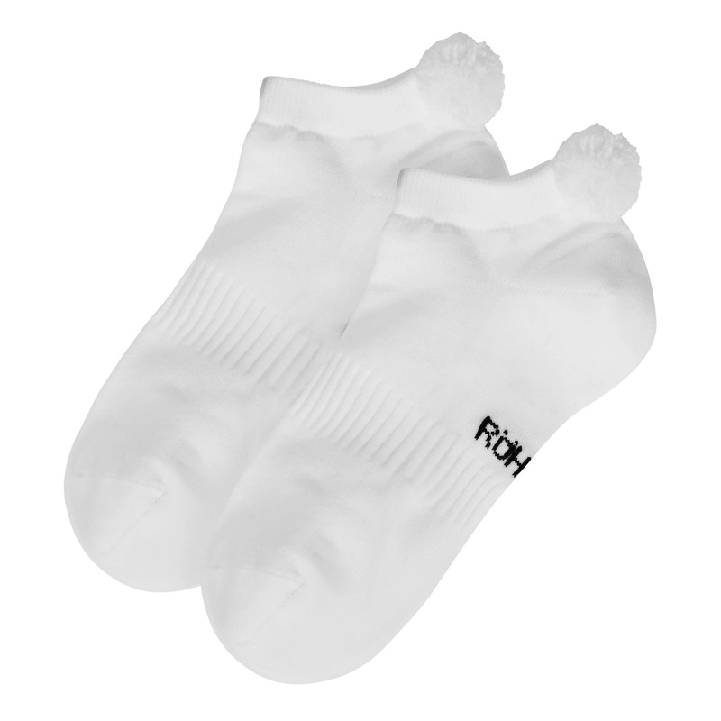 Rohnisch Women’s 2 Pack Functional Pom Pom Socks – White