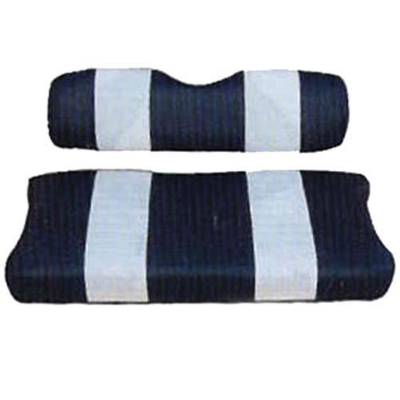 SEAT CUSHION SET,NAVY/WHTE,FRONT,YAM G11/G16-G22 PN# 20044