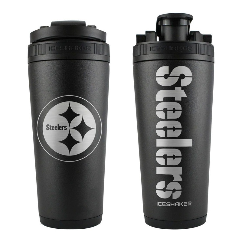 WinCraft NFL Pittsburgh Steelers Stainless Steel Ice Shaker – 26 oz