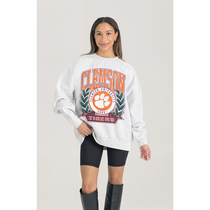CLEMSON TIGERS Heritage Fleece Crewneck Pullover