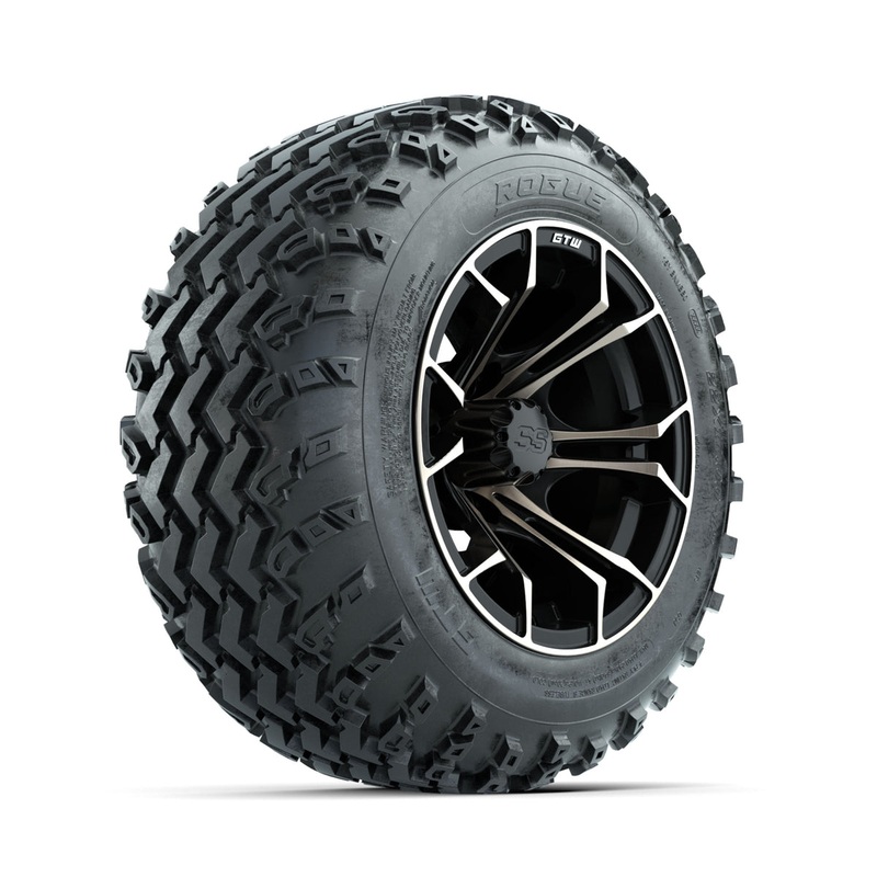 GTW Spyder Bronze/Matte Black 12 in Wheels with 22×11.00-12 Rogue All Terrain Tires  Full Set