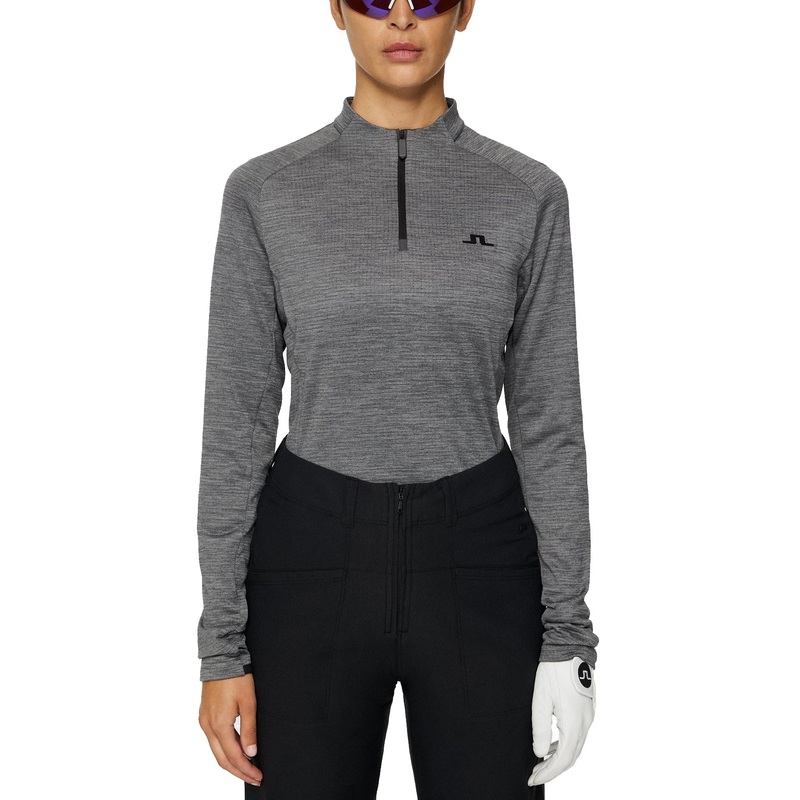 J.Lindeberg Women’s Steffi Golf Mid-Layer – Dark Grey Melange