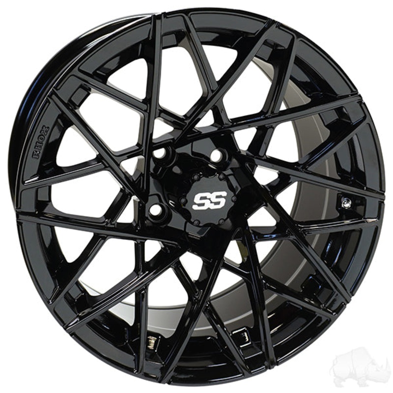 RHOX RX395, Gloss Black, 15×7 ET-25