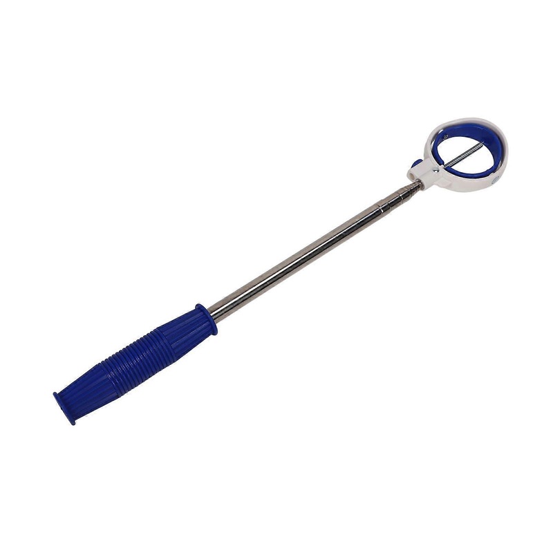 Telescopic Golf Ball Retriever, Golf Ball Picker, Portable 8 Sections Golf Ball Grabber, Golf Pick up Scoop Automatic Locking Scoop for Water(Blue)