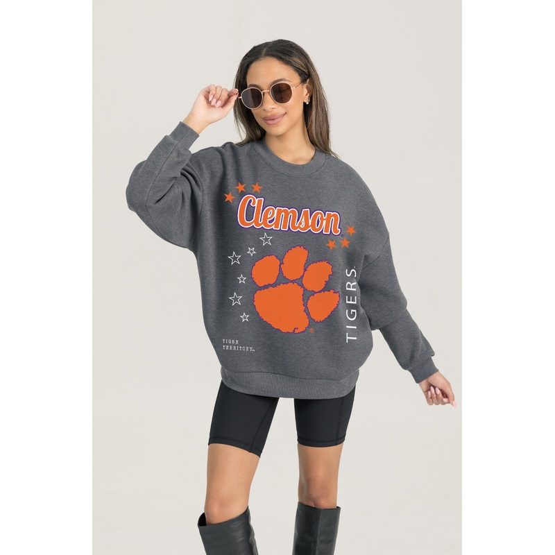 CLEMSON TIGERS Ready To Rumble Fleece Crewneck Pullover