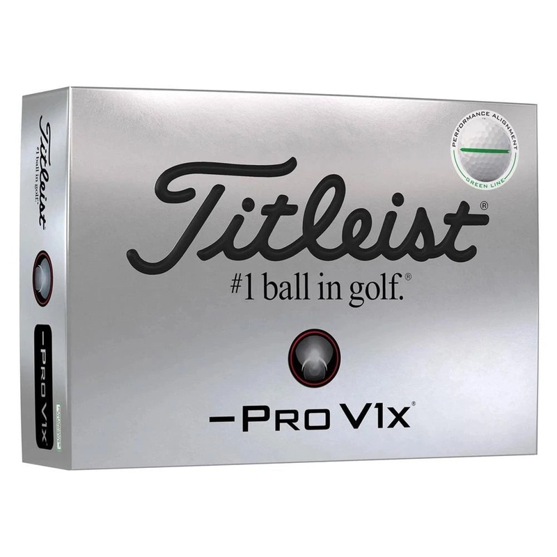 Titleist Pro V1x Left Dash Performance Alignment Golf Balls – Green