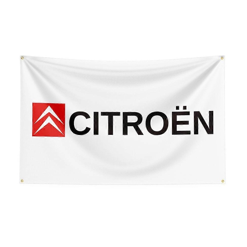 3×5 Fts CITROENS Flag Polyester Full Color Printed Car Flags for Garage Decor