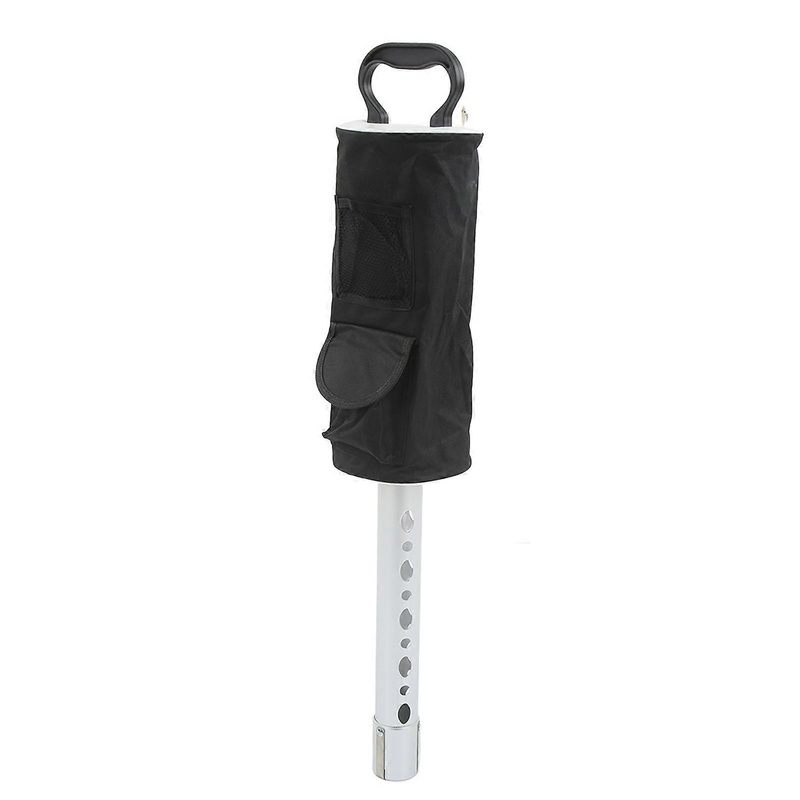 Golf Ball Shagger Aluminum Alloy Tube Large Capacity Ball Shagger for Golf Course Black