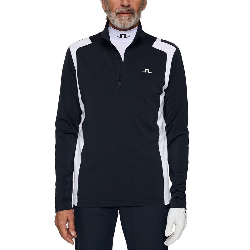 J.Lindeberg Lukas Quarter Zip Golf Mid-Layer – JL Navy