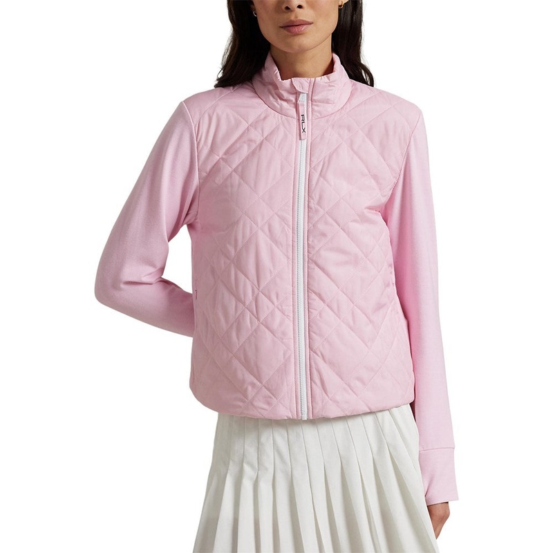 RLX Ralph Lauren Women’s Quilted Hybrid Jacket – Garden Pink