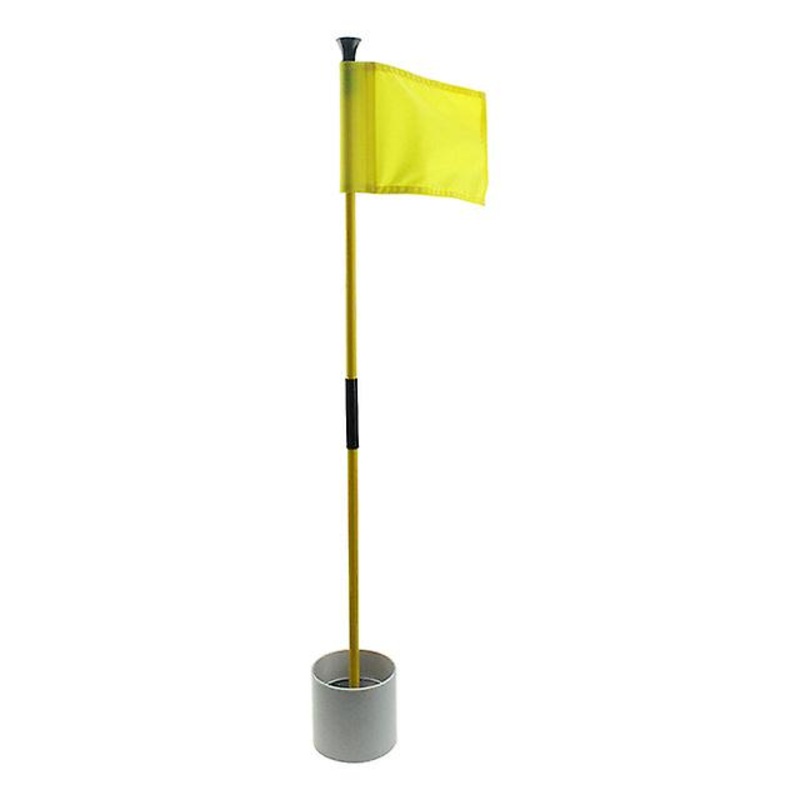 Golf Flag Golf Hole Cup Flag Stick 3 Section  Backyard Practice Golf Putting Green Flagstick