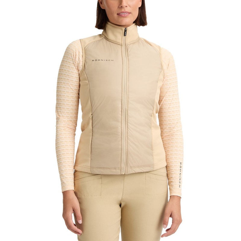 Rohnisch Women’s Fiona Hybrid Golf Vest – Safari