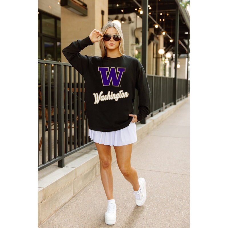 WASHINGTON HUSKIES HONOR ROLL ESSENTIAL RELAXED FIT LONG SLEEVE TEE