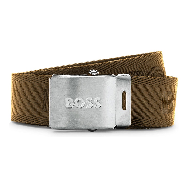 BOSS Icon Ro-J Golf Belt – Medium Beige