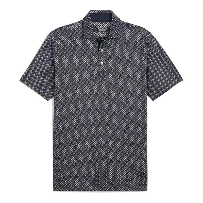 Puma Mattr Anchors Golf Polo|Deep Navy White Glow|White Glow Aqua Blue|White Glow Crushed Berry|Small|Medium|Large|X-Large|XX-Large|XXX-Large