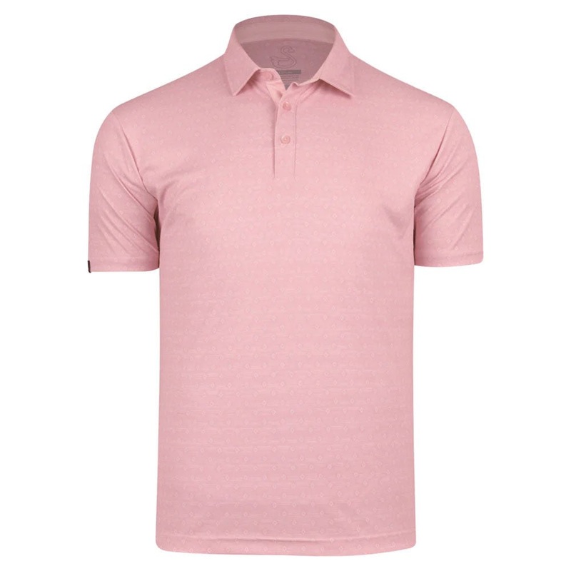 Swannies Eddie-B Polo|White Marine|Flamingo|Small|Medium|Large|X-Large|XX-Large|XXX-Large