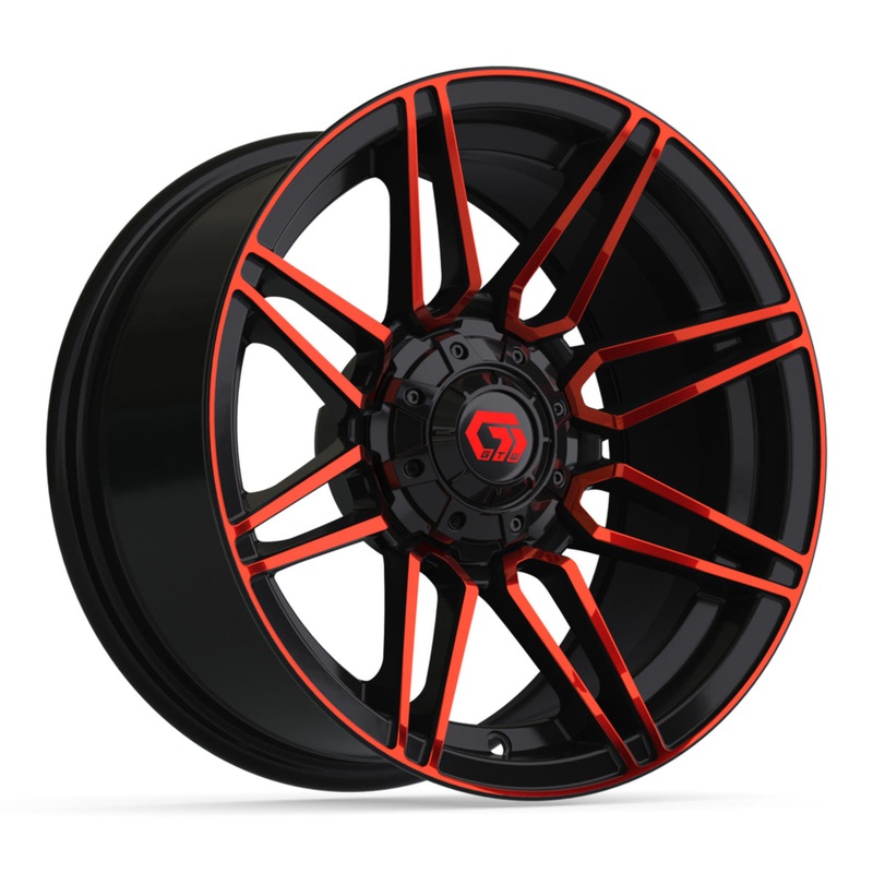14 GTW Stealth Gloss Black with Red Face Wheel