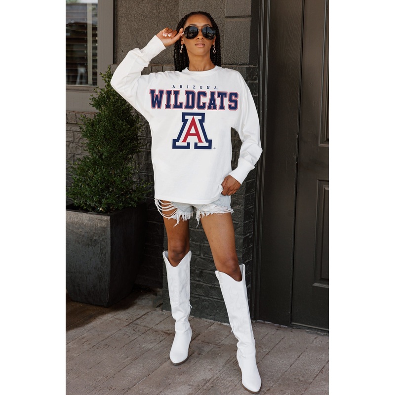 ARIZONA WILDCATS BIG GOALS OVERSIZED LONG SLEEVE PULLOVER