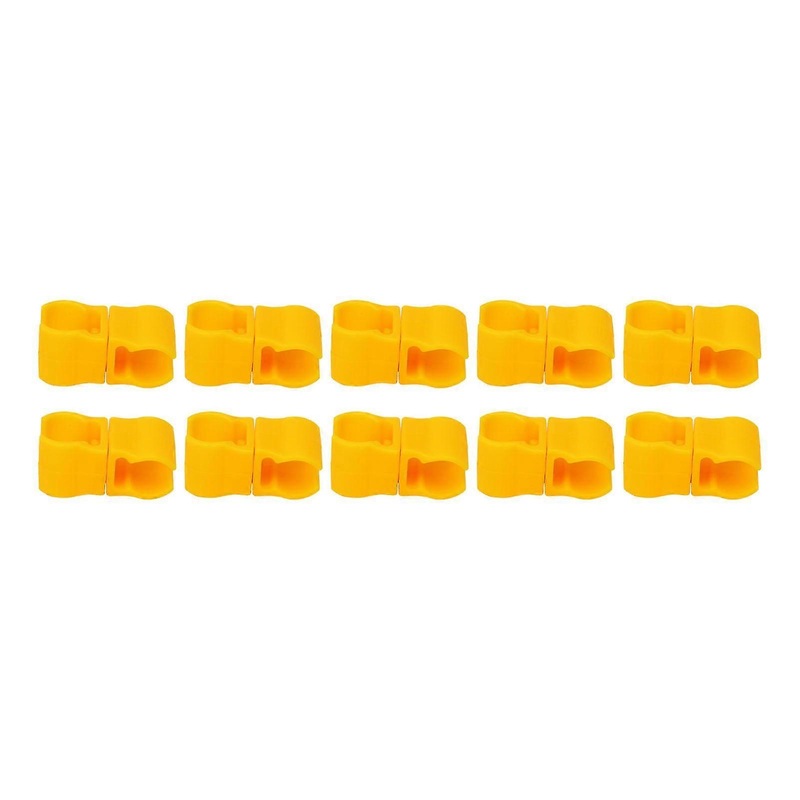 10Pcs Outdoor Football Training Flag Pole Clip Buckle Plastic Scooter Flag Pole Connector