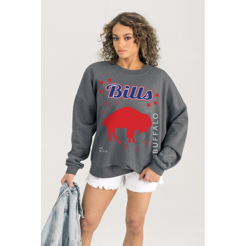 BUFFALO BILLS Ready To Rumble Fleece Crewneck Pullover