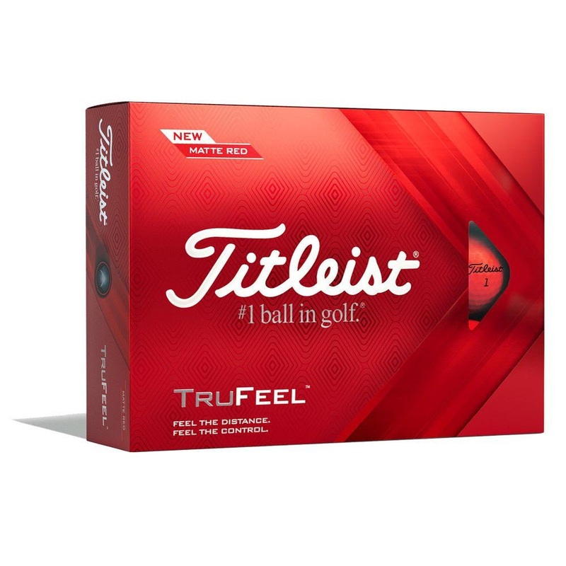 Titleist TruFeel Golf Balls – Matte Red – 2022