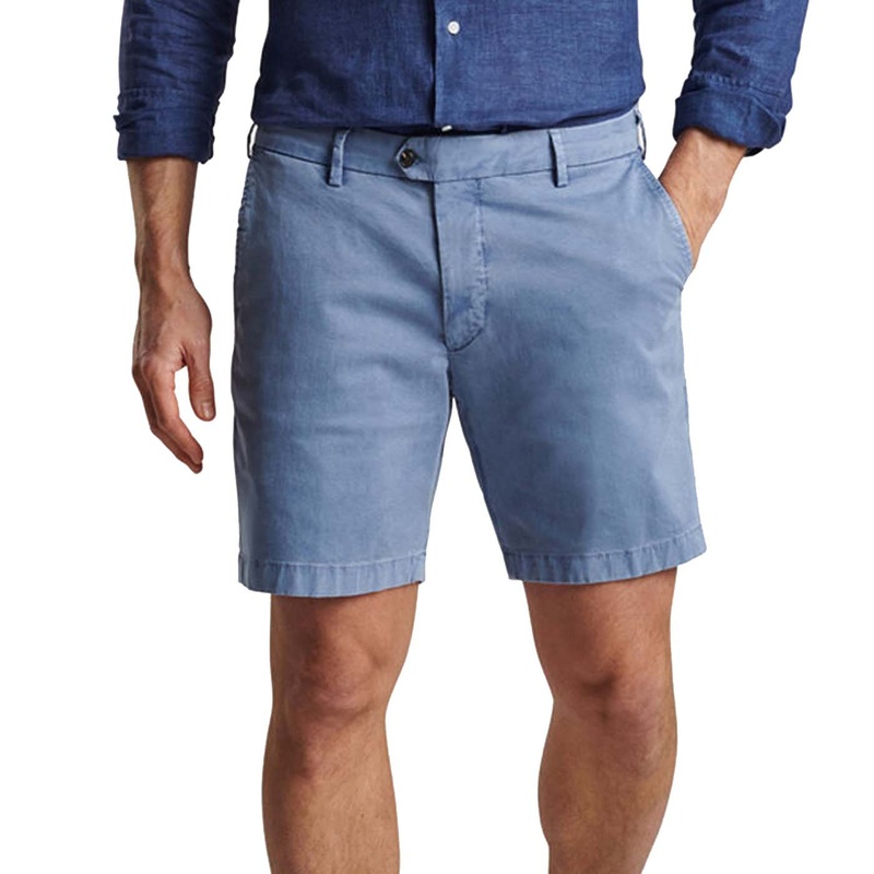 Peter Millar Concorde Garment-Dyed Golf Short – Blue Casa