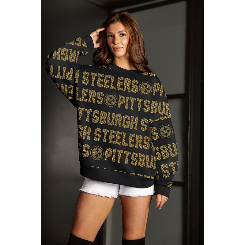 PITTSBURGH STEELERS HYPE ERA PREMIUM DROP SHOULDER PULLOVER